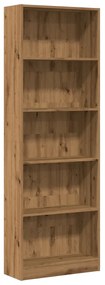 857829 vidaXL Bibliotecă, stejar artizanal, 60x24x176 cm, lemn prelucrat