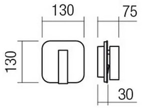 Redo QUDA 01-2977 - Aplica de perete LED/6W/230V + LED/3W CRI 90 USB, auriu