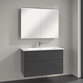 Villeroy &amp; Boch Finero lavoar cu dulap 100 cm gri S00403FPR1