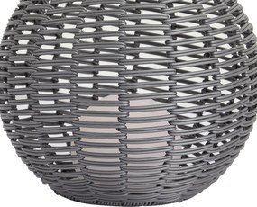 Lampă de masă pentru exterior gri închis 30 cm, cu LED reîncărcabil cu USB-C IP44 - Oli