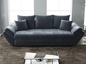 Canapea extensibilă dumonde cu ladă de depozitare si sezut confortabil din spuma high-density, Loana Euphoria Grafit 250x100 cm
