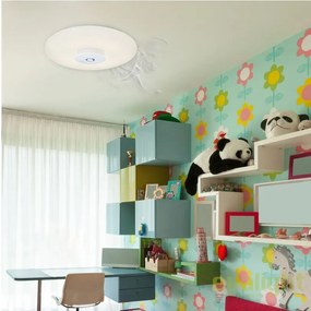 Plafoniera LED cu detector de fum si telecomanda Modena 1221923 NV
