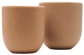 Set 2 Pahare Cafea 80ml+250ml Novum Bej Deschis Margo
