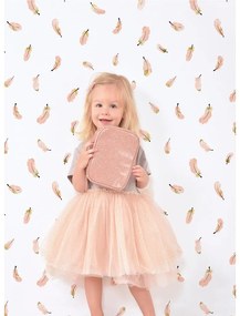 Tapet pentru copii 10 m x 50 cm Gold Feathers – Lilipinso