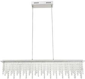 Lustră LED de cristal dimabilă pe cablu Globo 68405-24H LED/24W/230V + telecomandă