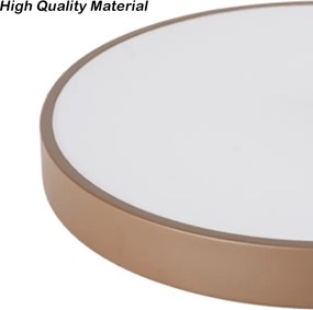 Brilagi - Plafonieră LED dimabilă POOL, 48W, 230V, 3000–6000K, Ø40 cm, maro + telecomandă