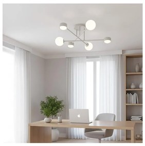 Plafonieră aplicată HOLON 3xG9/8W/230V + 3xGX53/12W albă