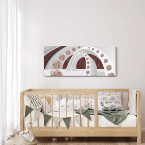 Tablou - Arcade 3D cu flori (120x50 cm)