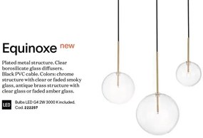 Pendul EQUINOXE SP1 D20 crom/ faded smoky