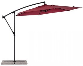 Umbrela de gradina rosu bordo din poliester si metal, ∅ 300 cm, Tropea Bizzotto