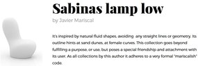 CORP DE ILUMINAT LED DECORATIV SABINAS LAMP LOW