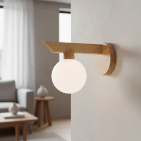 Aplica de perete ANTONIO 1xG9/5W/230V stejar/alb