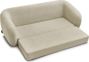 Canapea taupe extensibilă cu tapițerie din chenille 228 cm Neyo – Bobochic Paris