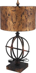 Lampa de masa Sfera stil industrial metal si rasina h 67 cm