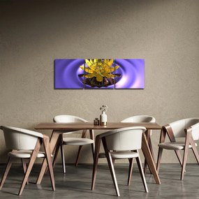 Tablou - Lotus (cu ceas) (90x30 cm)