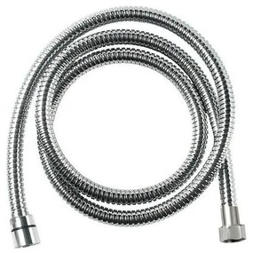 Furtun de duș argintiu lucios din oțel inoxidabil Powerflex – Sapho