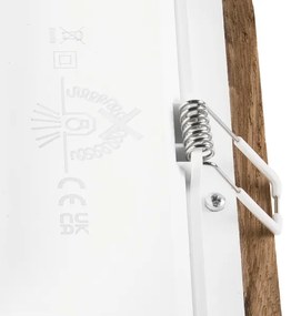 Corp de iluminat LED încastrat WOODY SPOT LED/17W/230V 3000K nuc 18,5x18,5 cm