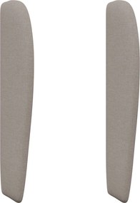 vidaXL Ureche pentru Tăblie Bej 80 x 23 x 6 cm țesătură