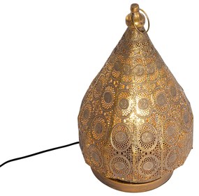 Lampă de masă orientală aurie 26 cm - Mowgli