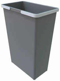 Coș de gunoi cu mânere 35 l, gri