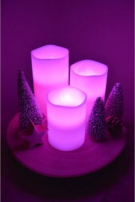 Lumânări LED 3 buc. (înălțime 10 cm) – Hilight