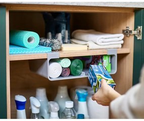 Dispenser pentru prosoape de bucătărie din hârtie și folie de aluminiu gri de agățat din plastic CupboardStore – Joseph Joseph