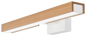 Aplică LED pentru oglindă de baie Brilagi WOODY MIRROR LED/8W/230V IP44 stejar/alb