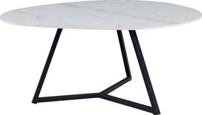 Masuta de cafea cu blat ceramic alb MARVELOUS 70cm