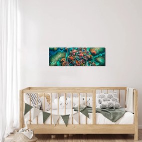 Tablou - Priveliște spre mare (cu ceas) (90x30 cm)