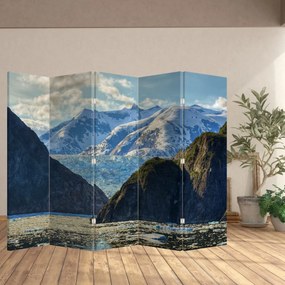 Paravan - Peisaj cu munții (210x170 cm)