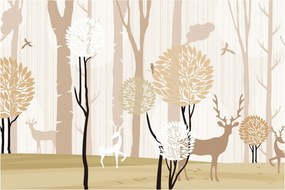 Tablou - Pădure ilustrată (90x60 cm)