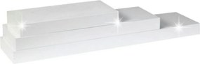 Polita GANA FY 11044-5, alb lucios, 30x25x5 cm