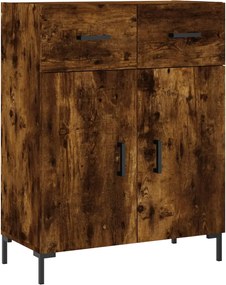 vidaXL Dulap, stejar fumuriu, 69,5x34x90 cm, lemn compozit