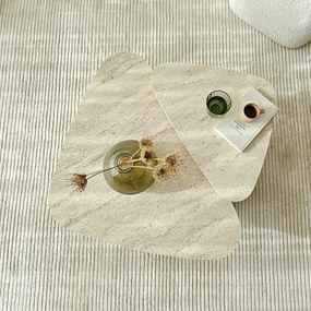 Set de măsuțe de cafea Ballare Travertine, 2buc.