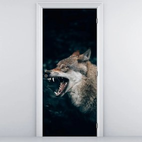 Fototapet pentru ușă - Lupul (95x205cm)