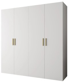 Dulap de haine 200 cm Borry 1 (alb + Auriu). 1125771