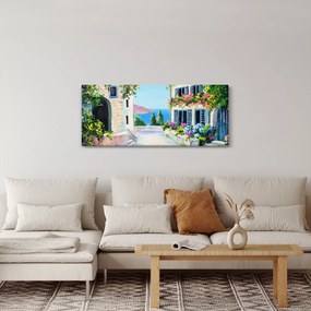 Tablou - Alee grecească, pictură în ulei (120x50 cm)