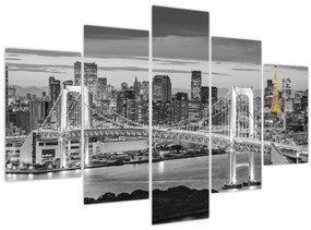 Tablou - Orașul mare cu turnul galben (150x105 cm)