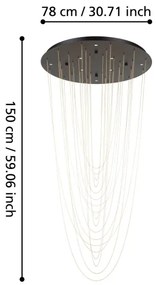Plafonieră LED dimbilă Eglo 390355 TREPUCO 8xLED/4,2W/230V 3000K