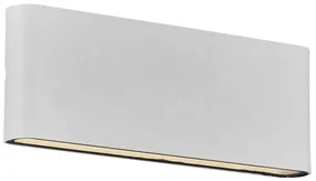 Aplica LED de perete pentru iluminat exterior modern, IP54 Kinver 26 alb 2118181001 NL