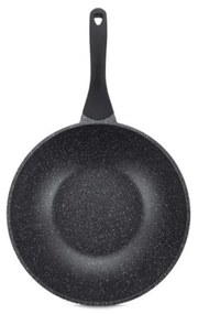 Tigaie WOK Royalty Line RL-BW28M, 28cm, Acoperire marmura, Inductie, Negru