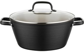 Florina Oală din aluminiu Carina Black 5,2 l, 28 cm, diam. 28 cm