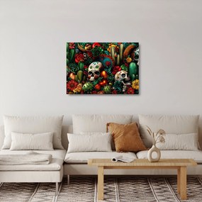 Tablou pe sticlă - Concept mexican (70x50 cm)
