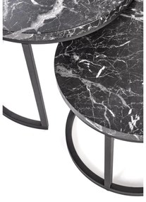 Set 2 buc. măsuțe de cafea Owen (negru). 1092455