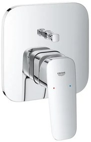 Baterie cada-dus incastrata Grohe Cubeo crom lucios fara corp ingropat