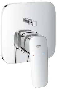 Baterie cada-dus incastrata Grohe Cubeo crom lucios fara corp ingropat