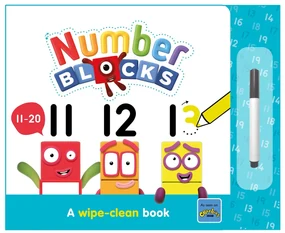 CARTICICA SCRIU SI STERG -  NUMBERBLOCKS 11-20 - NUMBERBLOCKS (9781802630244)