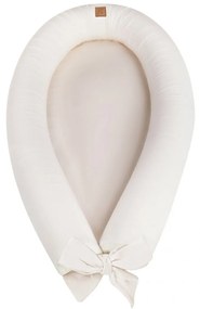 Suport de dormit Babynest 2in1 bara protectie patut Premium In Alb by BabySteps, 95x53 cm