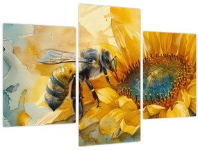 Tablou - Albină, acuarelă (90x60 cm)