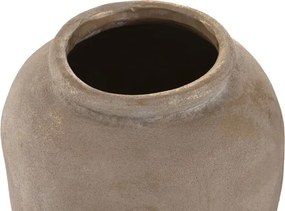 Amforă decorativă, stil rustic mediteranean, culoare maro deschis, din ceramică, „Anfora”